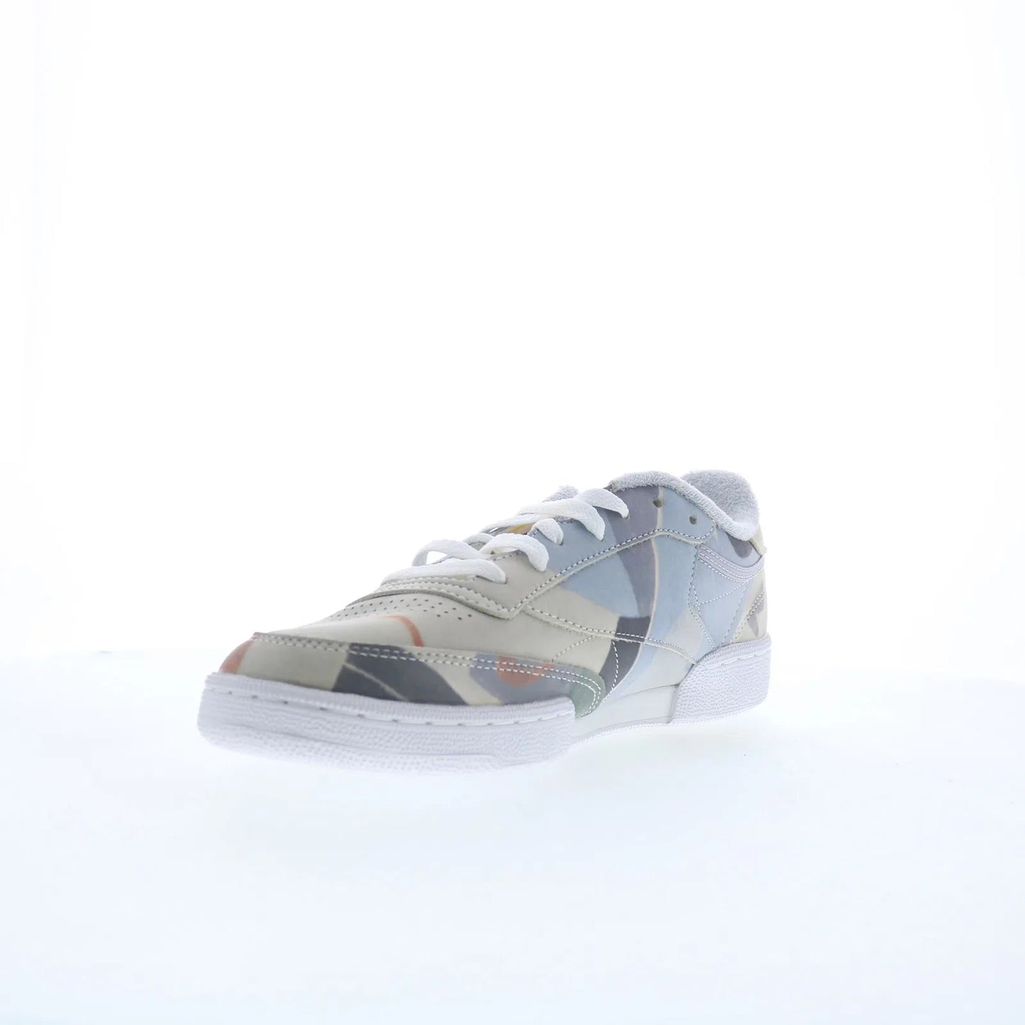 Reebok Club C 85 Eames Office Mens Gray Leather Lifestyle Sneakers Shoes