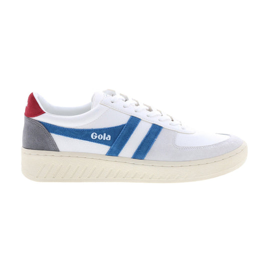 Gola Grandslam Trident CMA415 Mens White Suede Lifestyle Sneakers Shoes