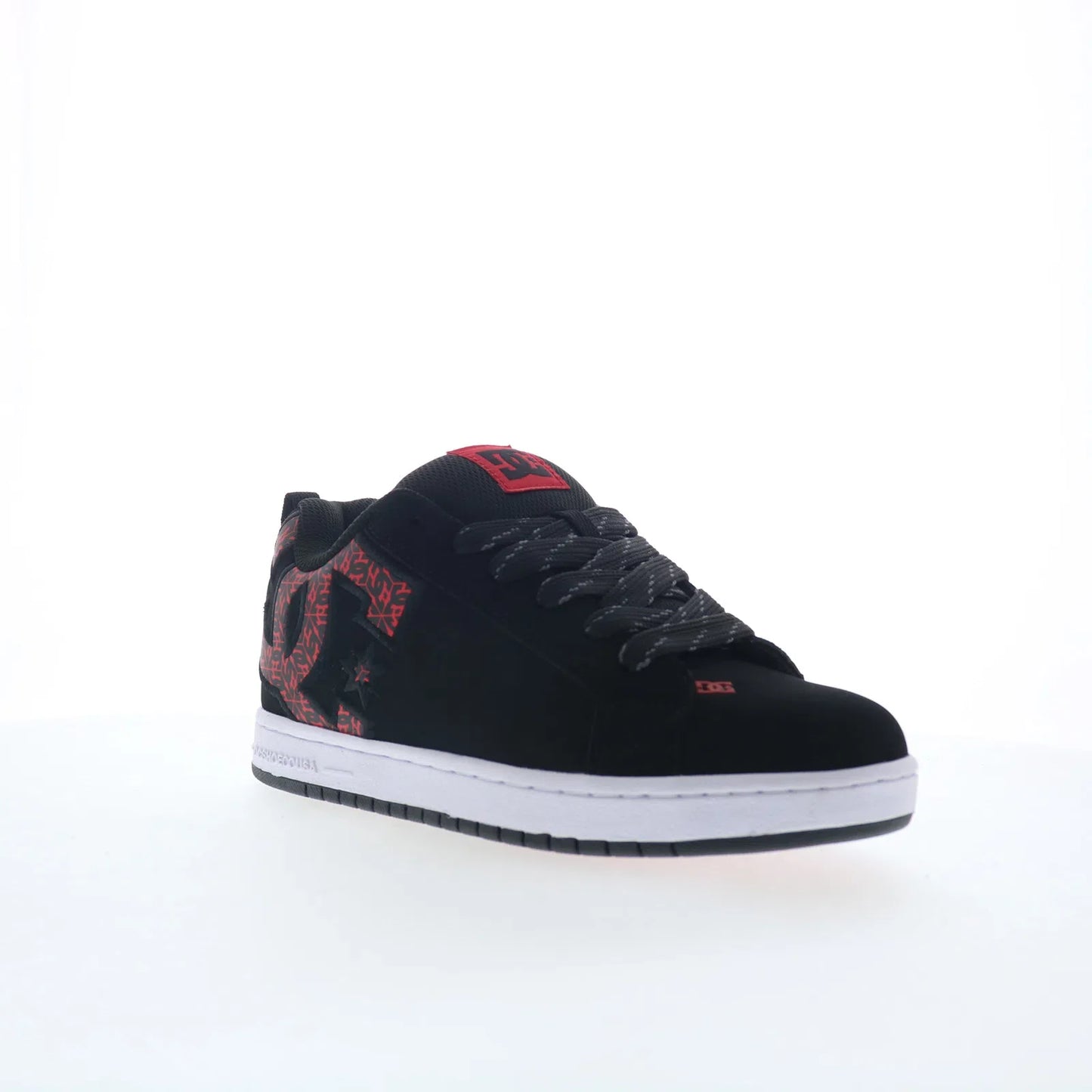 DC Court Graffik 300529-BW5 Mens Black Nubuck Skate Inspired Sneakers Shoes
