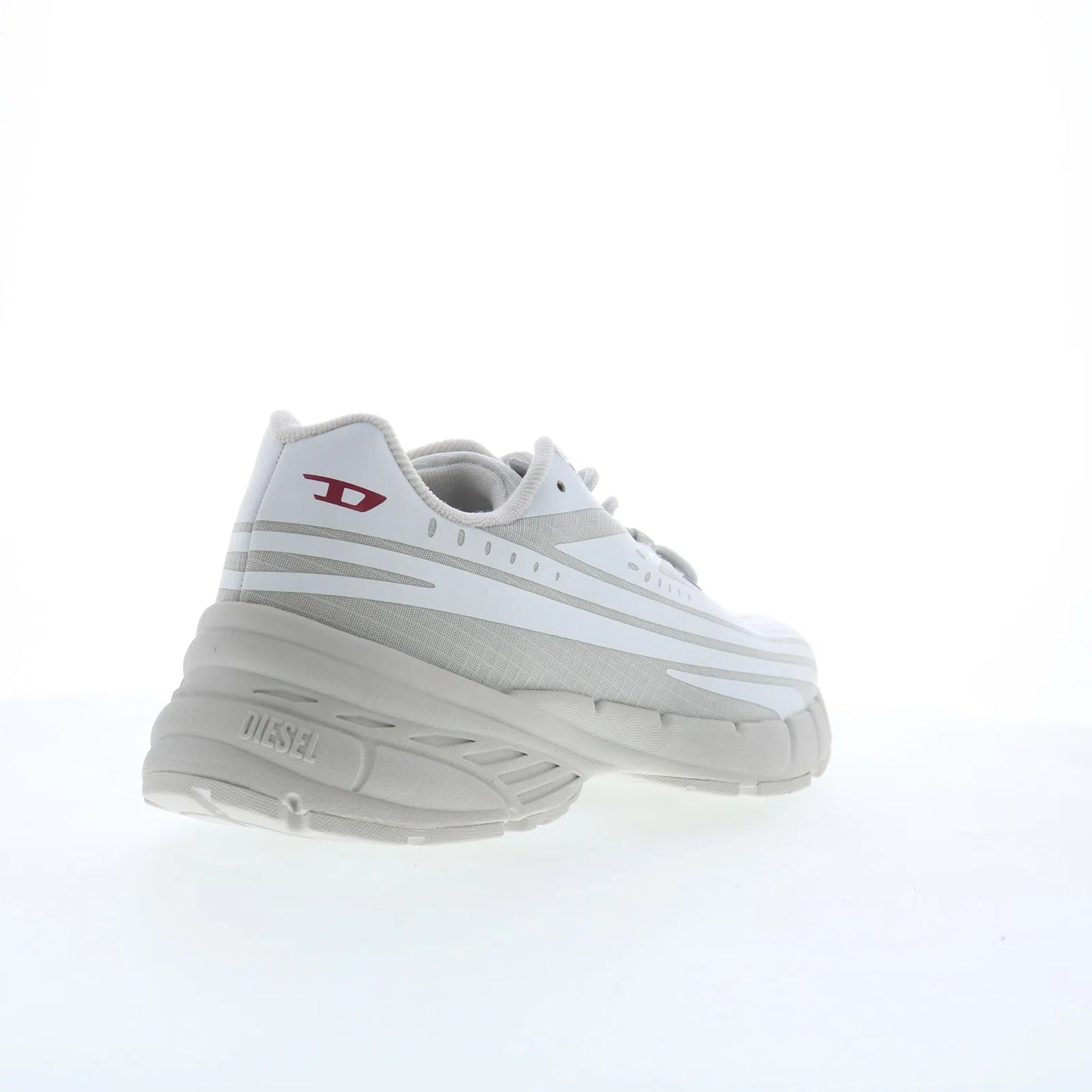 Diesel D-Airspeed Low Mens Silver Synthetic Lace Up Athletic Running Shoes