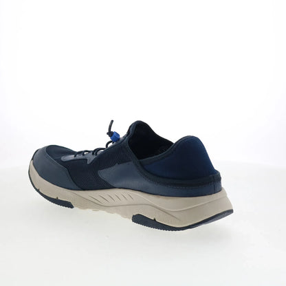 Clarks Davis Low 26164784 Mens Blue Leather Lace Up Lifestyle Sneakers Shoes