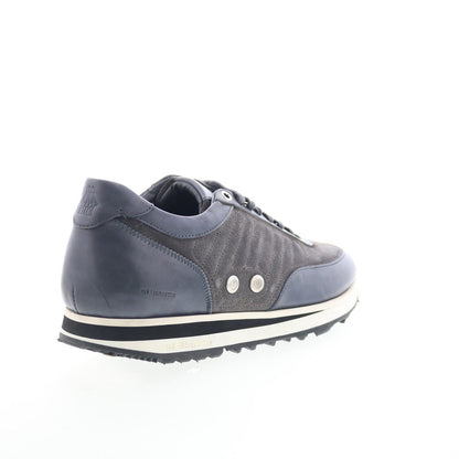 Di Bianco Daytona Mens Gray Suede Lace Up Lifestyle Sneakers Shoes