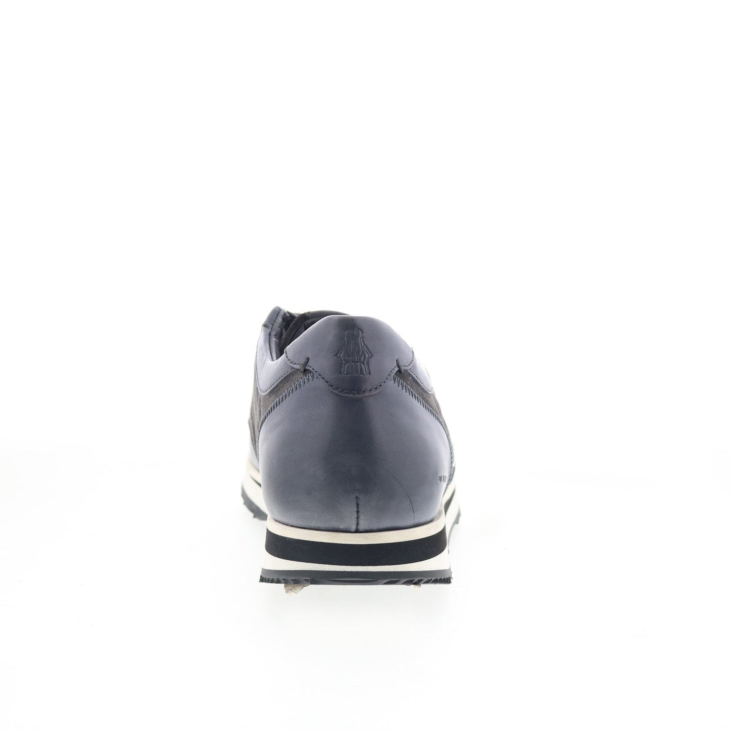 Di Bianco Daytona Leather Suede Mens Blue Leather Lifestyle Sneakers Shoes