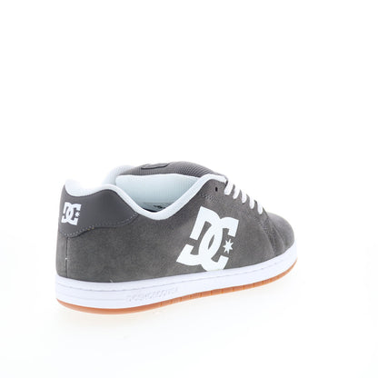 DC Gaveler DC01704020-GRYWHT Mens Gray Suede Skate Inspired Sneakers Shoes
