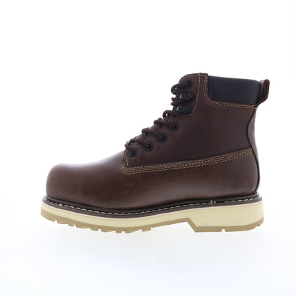 Die Hard Crusader DH60740 Mens Brown Leather Lace Up Work & Safety Boots