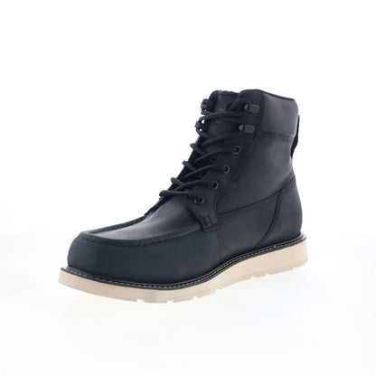 Dunham Brisco Waterproof Lace Up Mens Black Extra Wide Casual Dress Boots