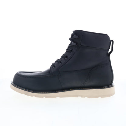 Dunham Brisco Waterproof Lace Up Mens Black Extra Wide Casual Dress Boots