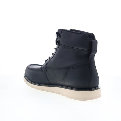 Dunham Brisco Waterproof Lace Up Mens Black Extra Wide Casual Dress Boots