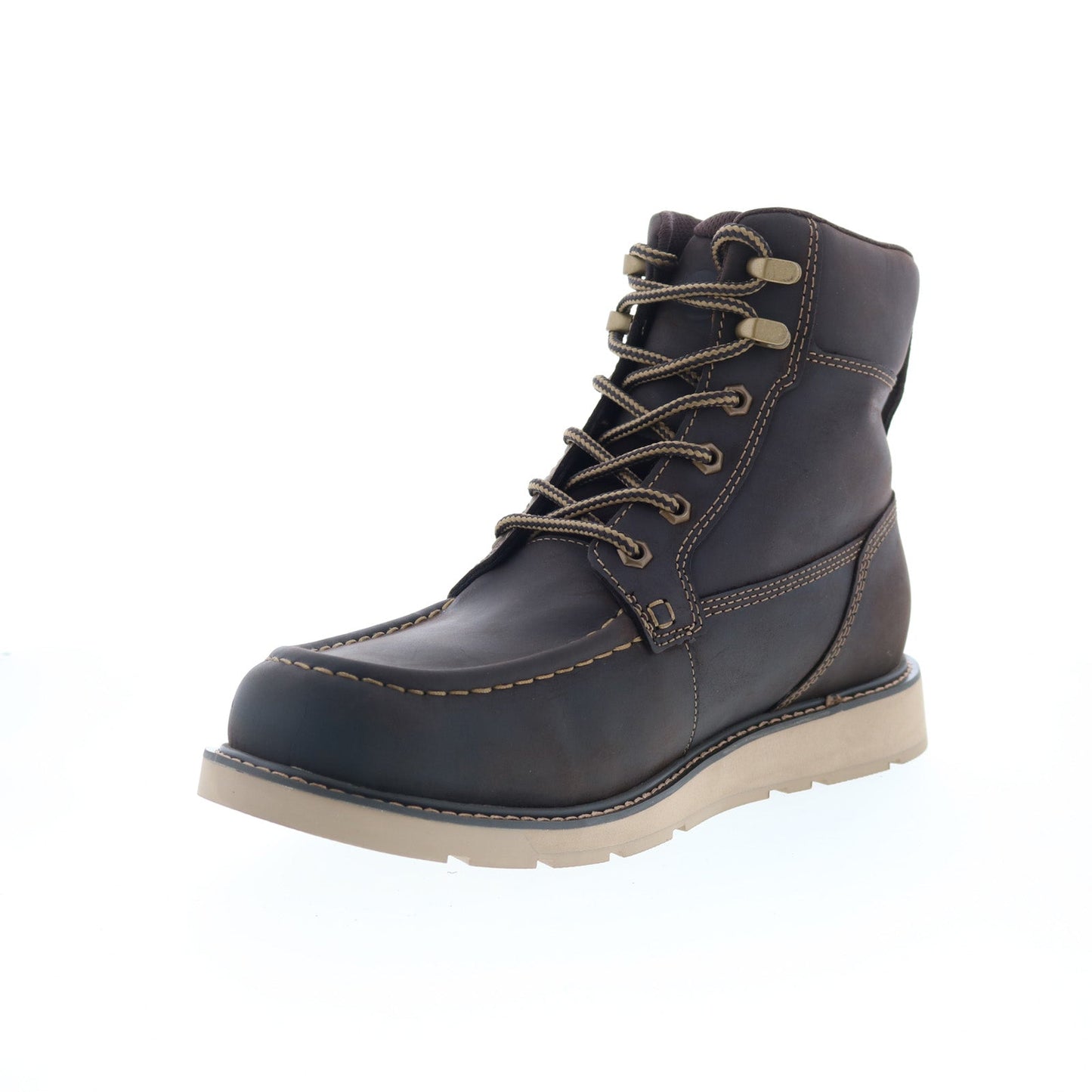 Dunham Brisco Waterproof Lace Up Mens Brown Extra Wide Casual Dress Boots