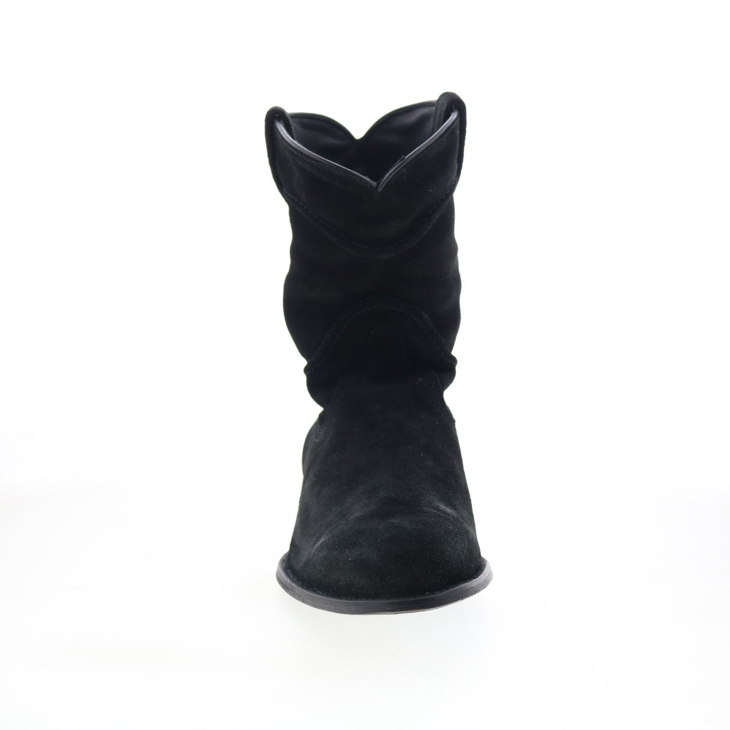 Dingo Stampede DI-806 Mens Black Suede Slip On Western Boots