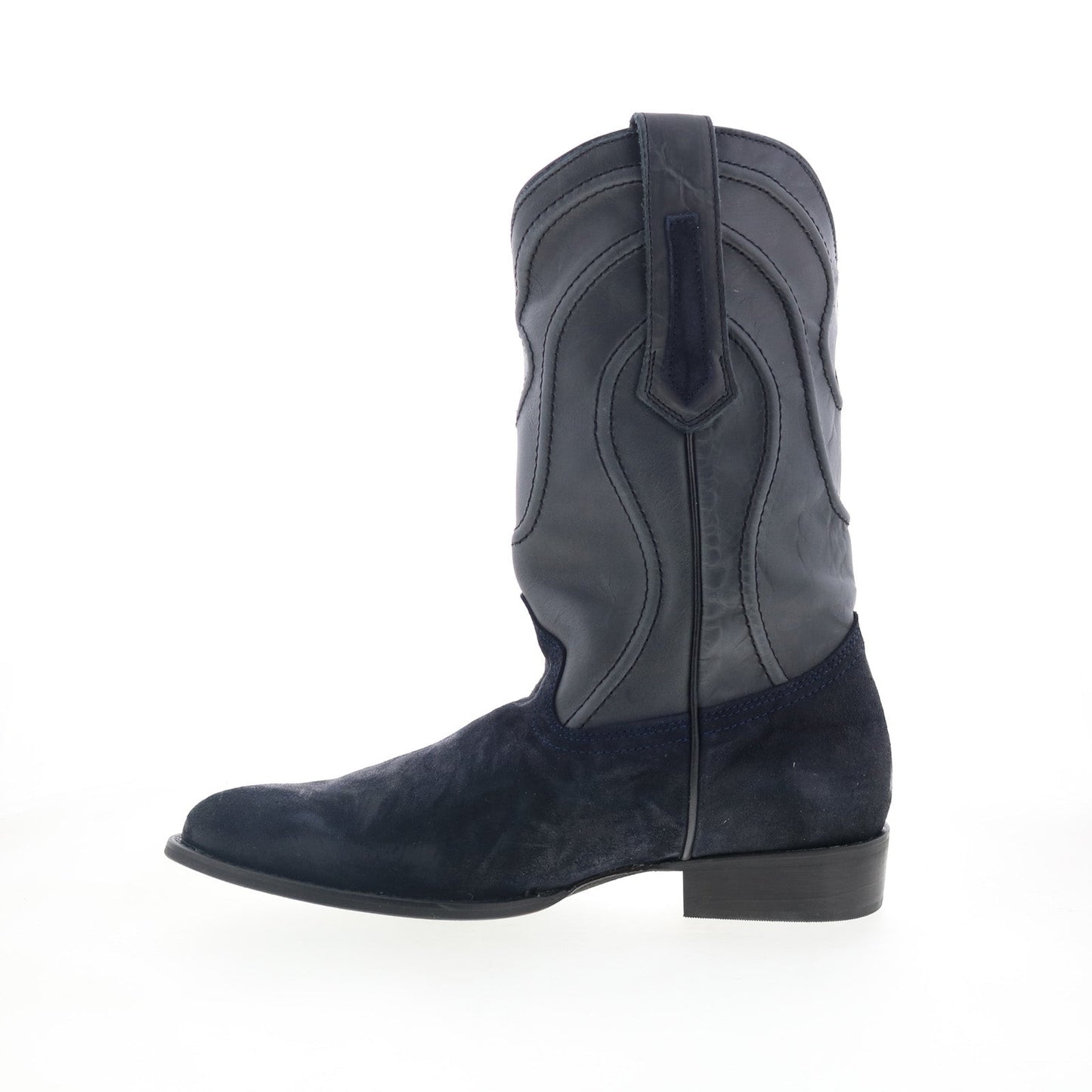 Dingo Whiskey River DI-847 Mens Blue Leather Slip On Western Boots