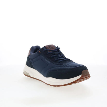Rockport DMX Brock RMDMXBROCK Mens Blue Suede Lifestyle Sneakers Shoes