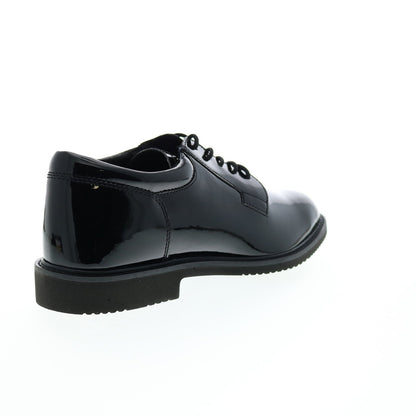 Bates Sentry Lux High Gloss E01851 Mens Black Oxfords Plain Toe Shoes