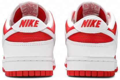 Nike Mens Dunk Low Sneakers - 'White University Red'