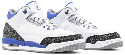 Nike Grade School Womens Air Jordan 3 Retro Sneakers - 'Racer Blue'