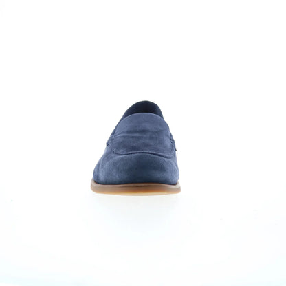 Di Bianco Etna Mens Blue Suede Slip On Loafers & Slip Ons Casual Shoes