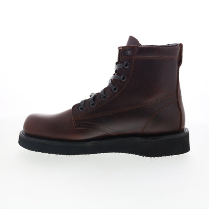 Broken Homme James Boot FB12002 Mens Burgundy Leather Casual Dress Boots