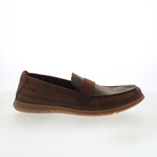 Clarks Flexway Band 26181971 Mens Brown Loafers & Slip Ons Casual Shoes