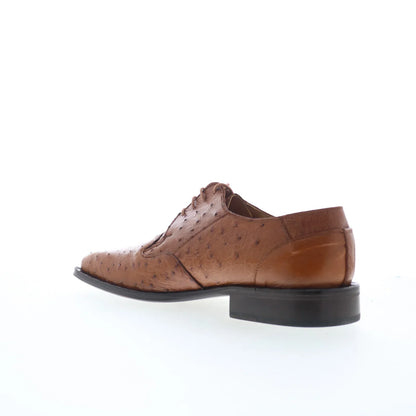 Ferrini FQ Ostrich 2353 121 Mens Brown Oxfords & Lace Ups Casual Shoes
