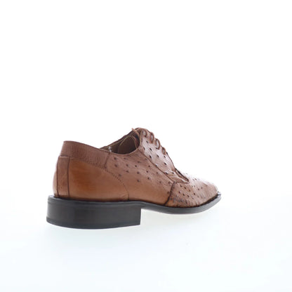 Ferrini FQ Ostrich 2353 121 Mens Brown Oxfords & Lace Ups Casual Shoes