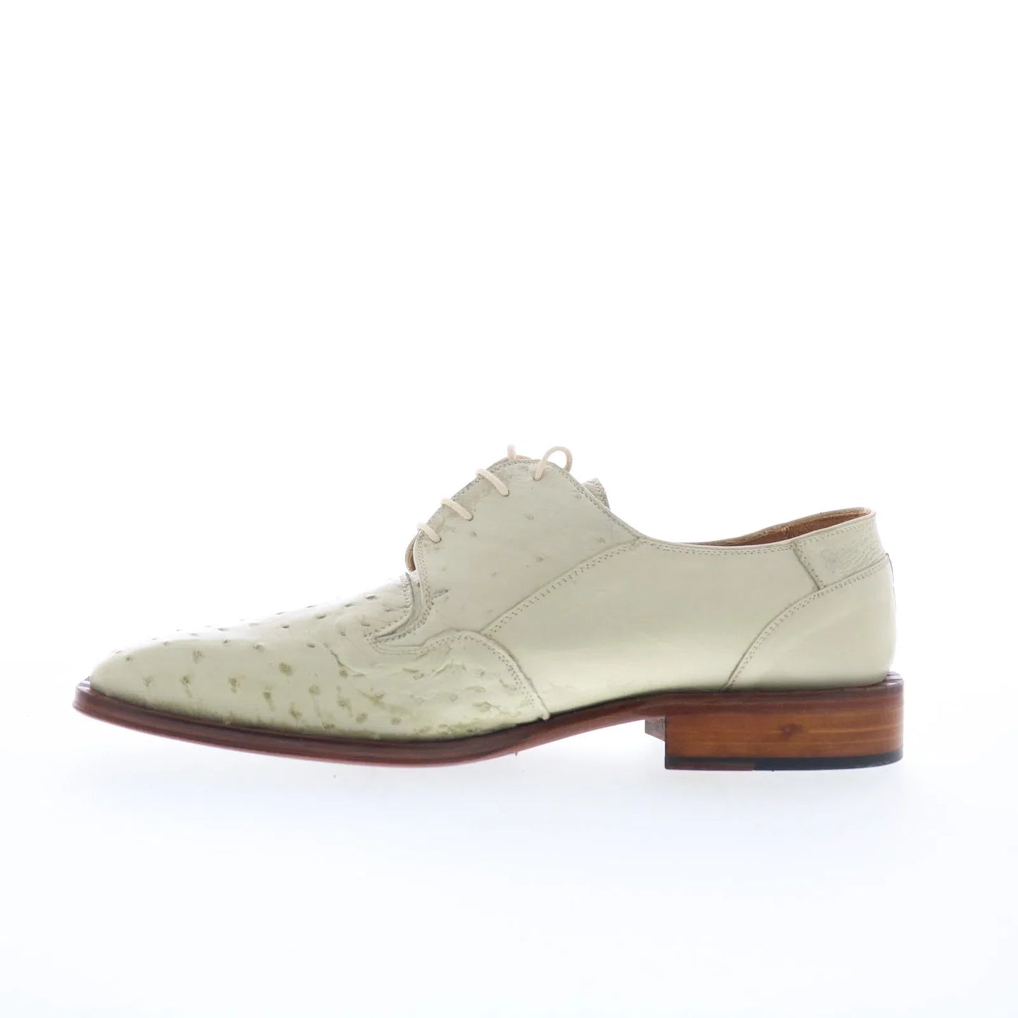 Ferrini FQ Ostrich 2353 121 Mens White Oxfords & Lace Ups Casual Shoes