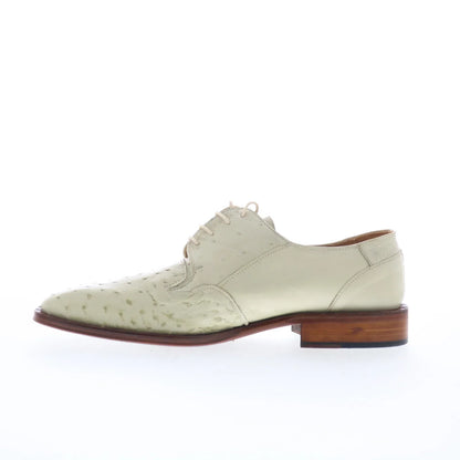 Ferrini FQ Ostrich 2353 121 Mens White Oxfords & Lace Ups Casual Shoes