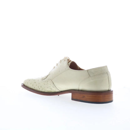 Ferrini FQ Ostrich 2353 121 Mens White Oxfords & Lace Ups Casual Shoes