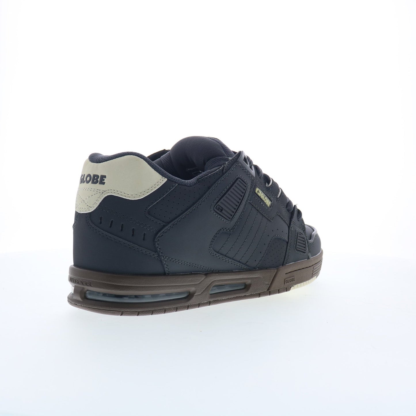 Globe Sabre GBSABR Mens Gray Leather Lace Up Lifestyle Sneakers Shoes