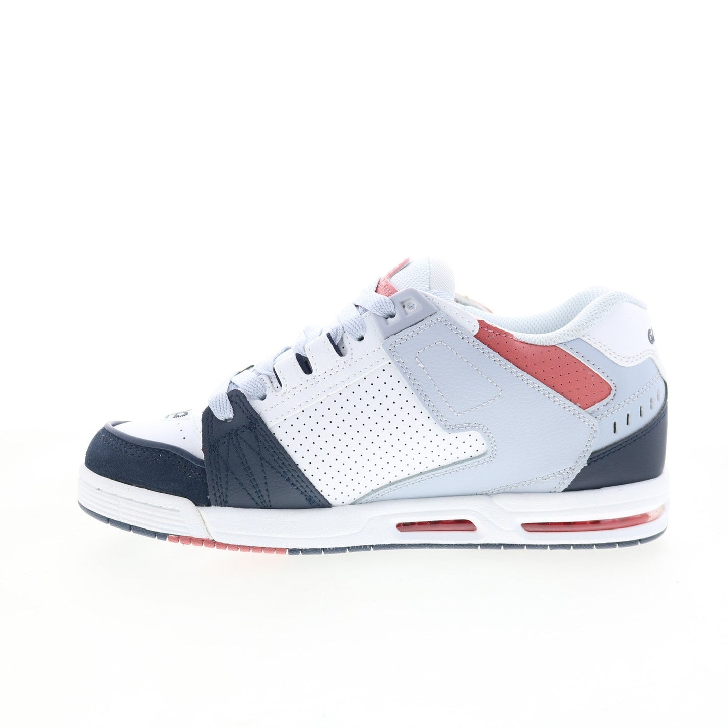 Globe Sabre GBSABR Mens Blue Leather Lace Up Skate Inspired Sneakers Shoes