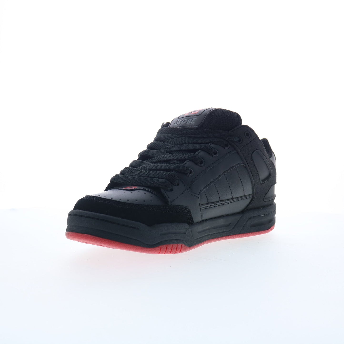 Globe Tilt GBTILT Mens Black Leather Lace Up Skate Inspired Sneakers Shoes