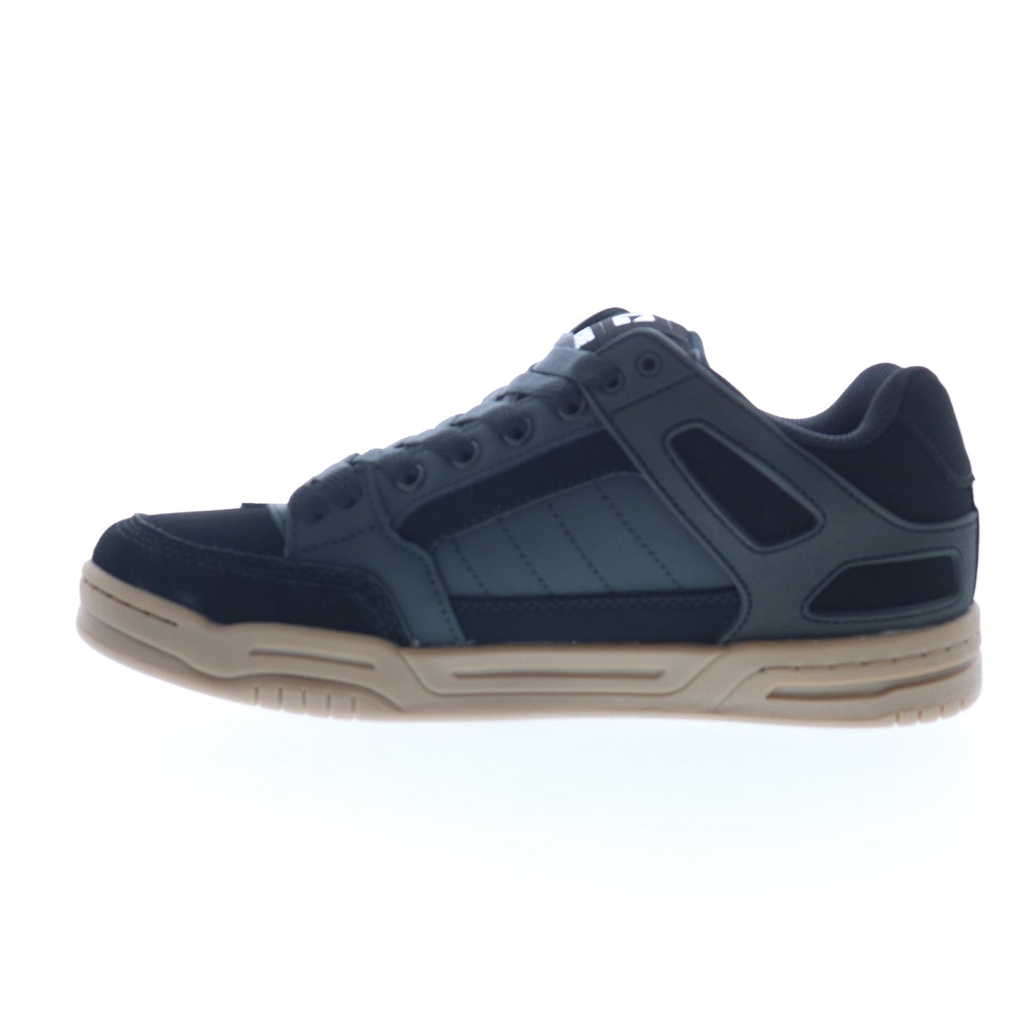 Globe Tilt GBTILT Mens Black Leather Lace Up Skate Inspired Sneakers Shoes