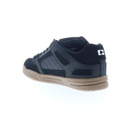 Globe Tilt GBTILT Mens Black Leather Lace Up Skate Inspired Sneakers Shoes