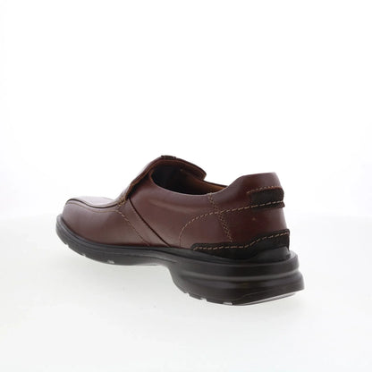 Clarks Gessler Step Mens Brown Wide Loafers & Slip Ons Casual Shoes