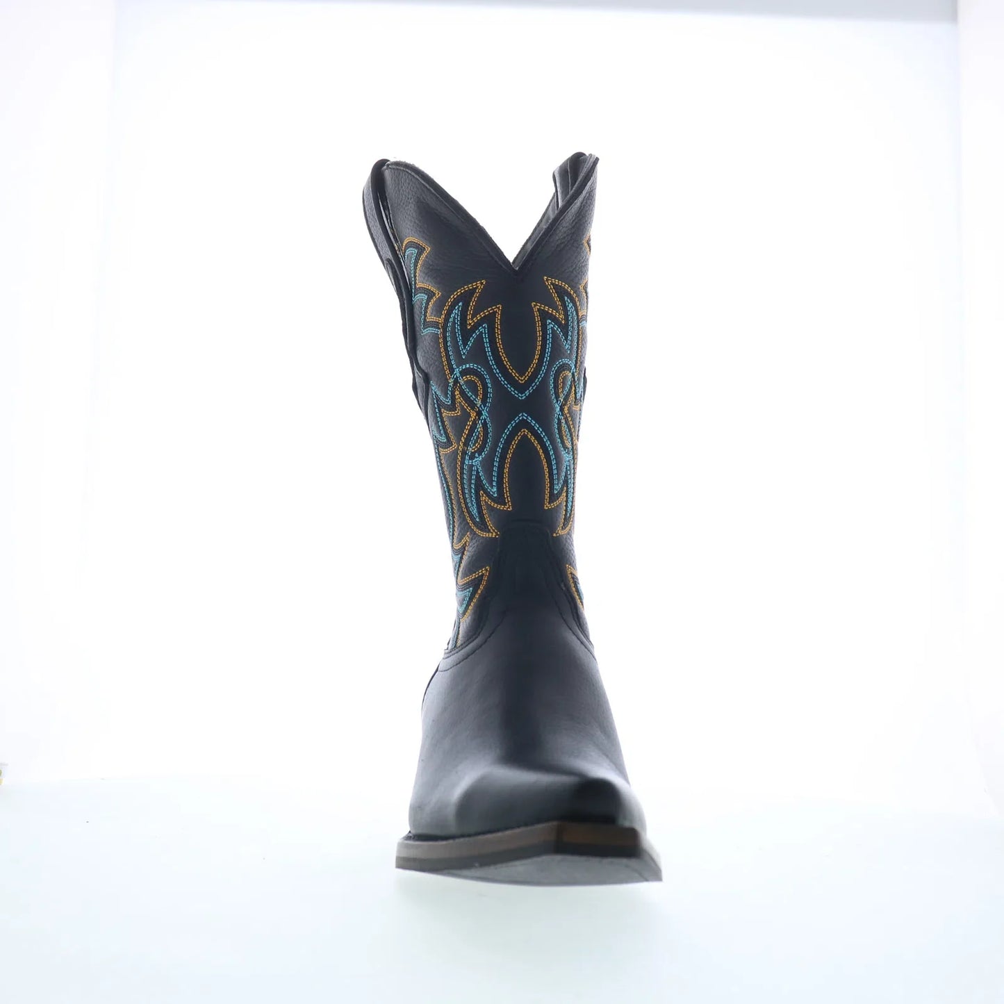 Dingo Gold Rush DI-152 Mens Black Leather Slip On Cowboy Western Boots