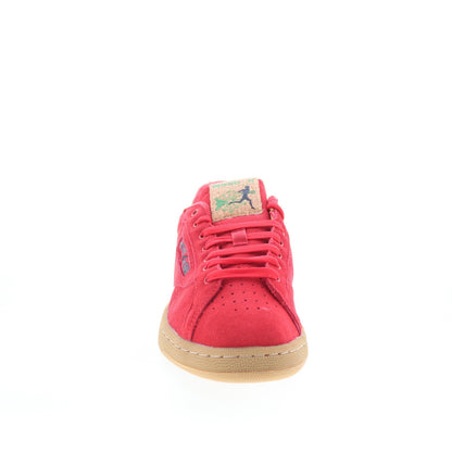 Reebok Club C Ground Mens Red Suede Lifestyle Sneakers Shoes
