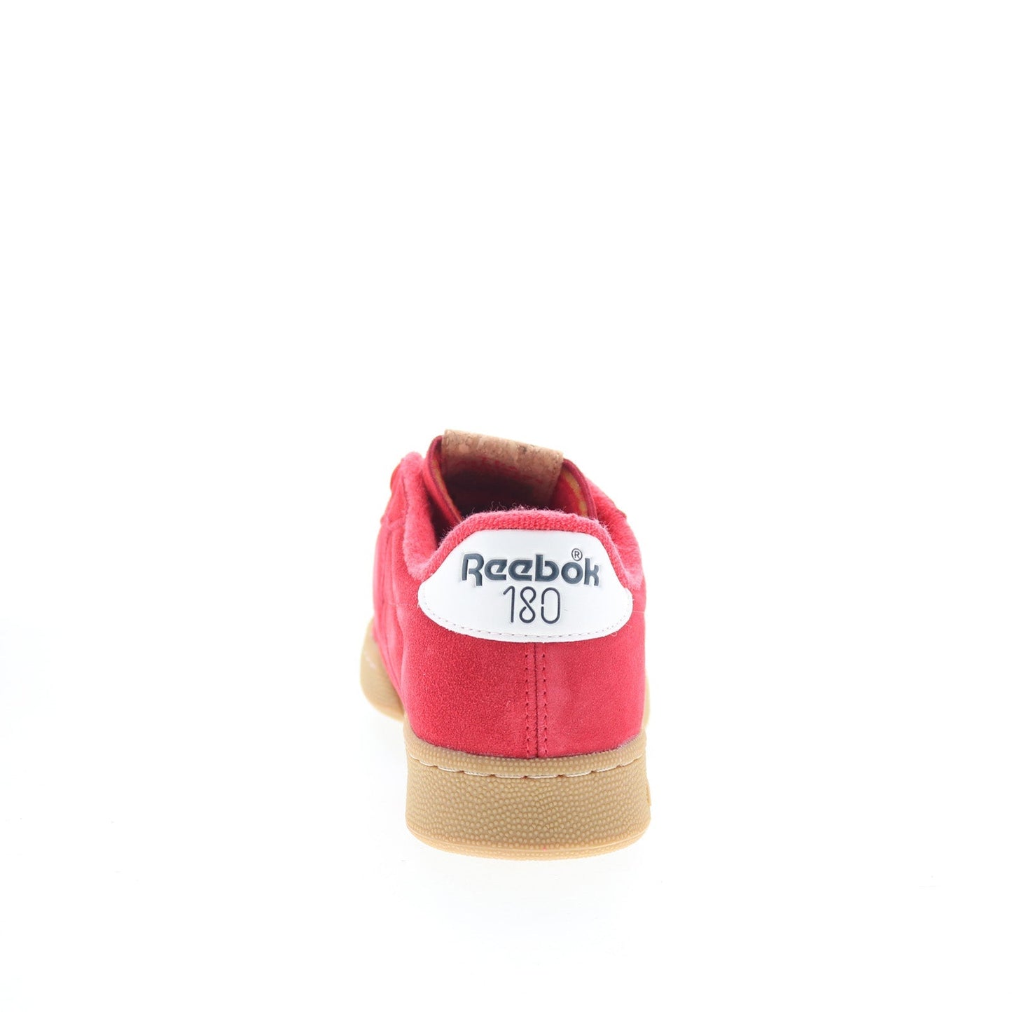 Reebok Club C Ground Mens Red Suede Lifestyle Sneakers Shoes