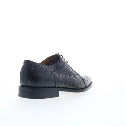 Ferrini HB Alligator 227 F227BC Mens Black Oxfords & Lace Ups Casual Shoes