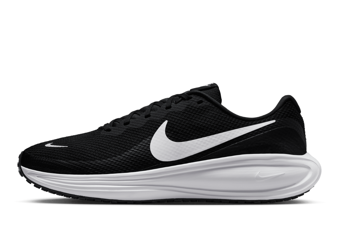 Revolution 8 (Wide) Men's :Black | White