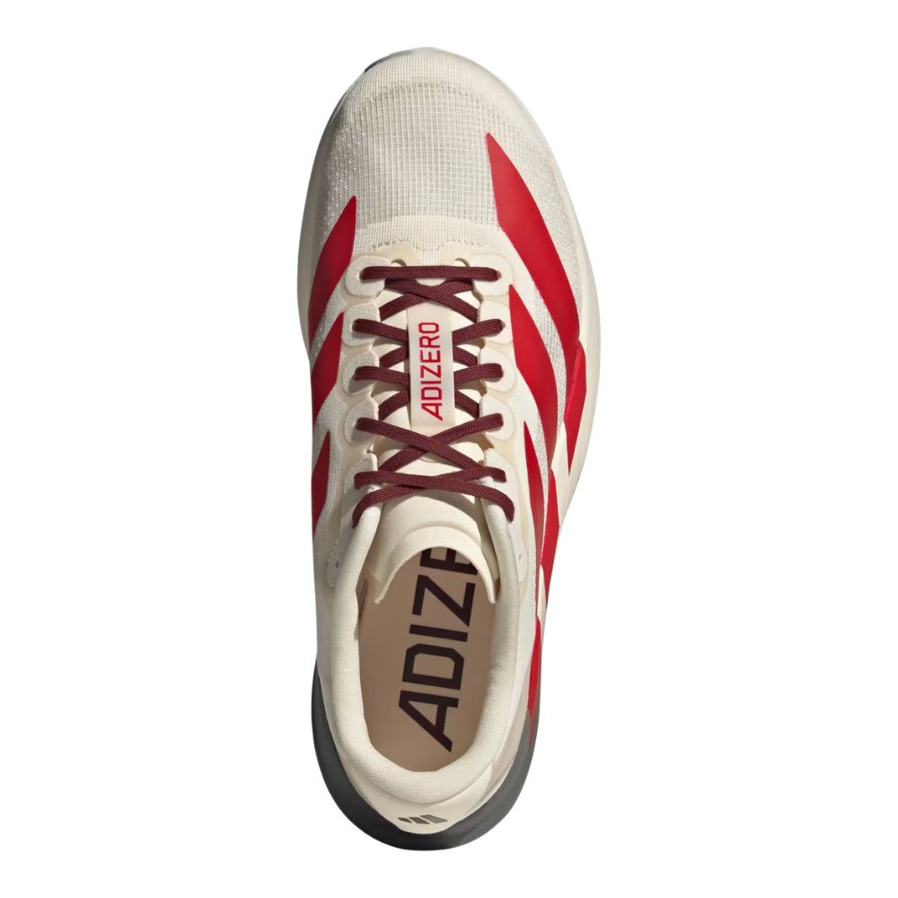 Adizero Evo SL Men's  :Wonder White | Better Scarlet