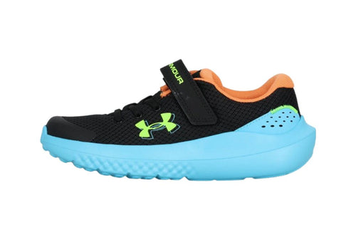 Boys Pre-School Surge 4 AC :Black | Blue Blur