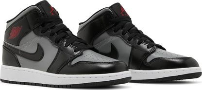 Nike Grade School Womens Air Jordan 1 Mid Sneakers - 'Shadow'