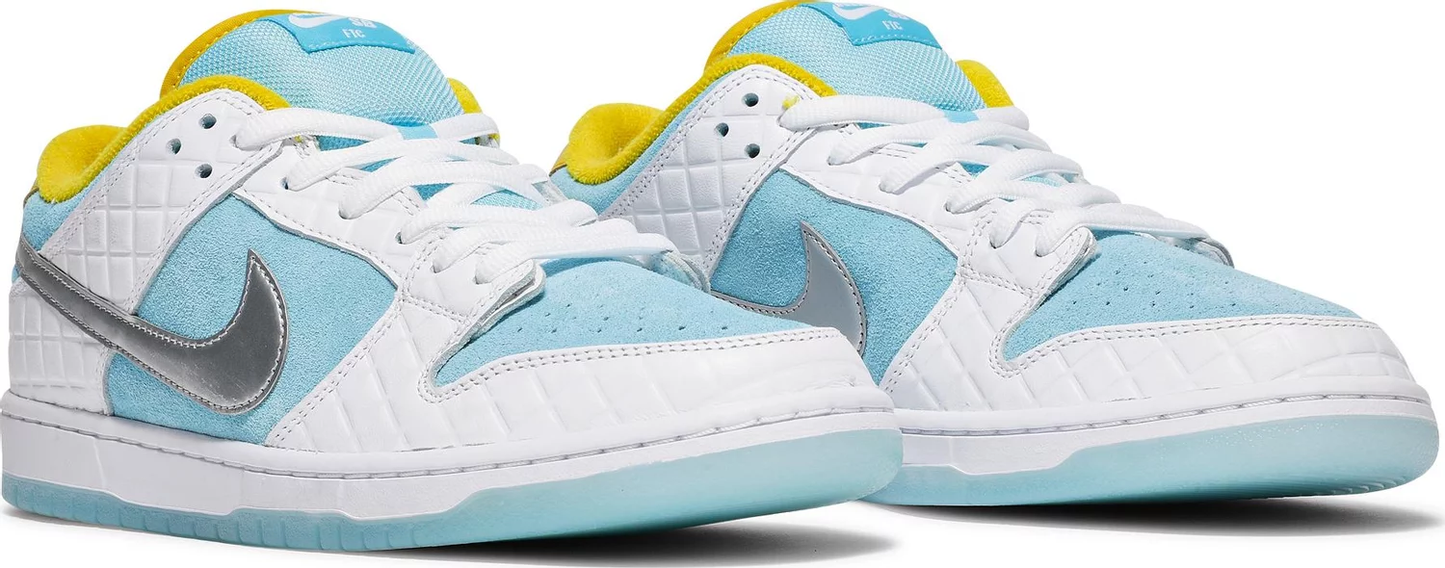 Nike Mens FTC x Dunk Low SB Sneakers - 'Lagoon Pulse'