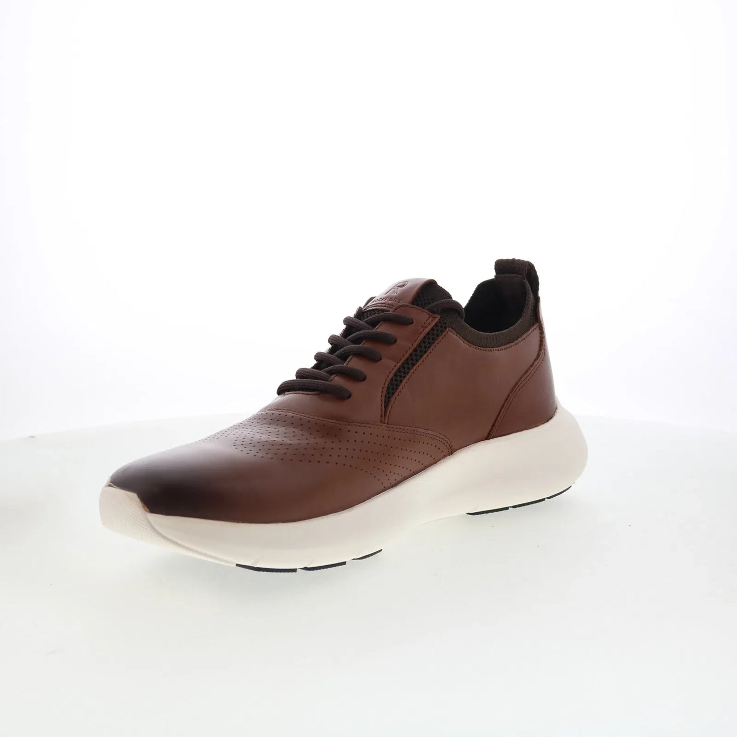 Rockport Jeffson RMJEFFSON Mens Brown Leather Lifestyle Sneakers Shoes
