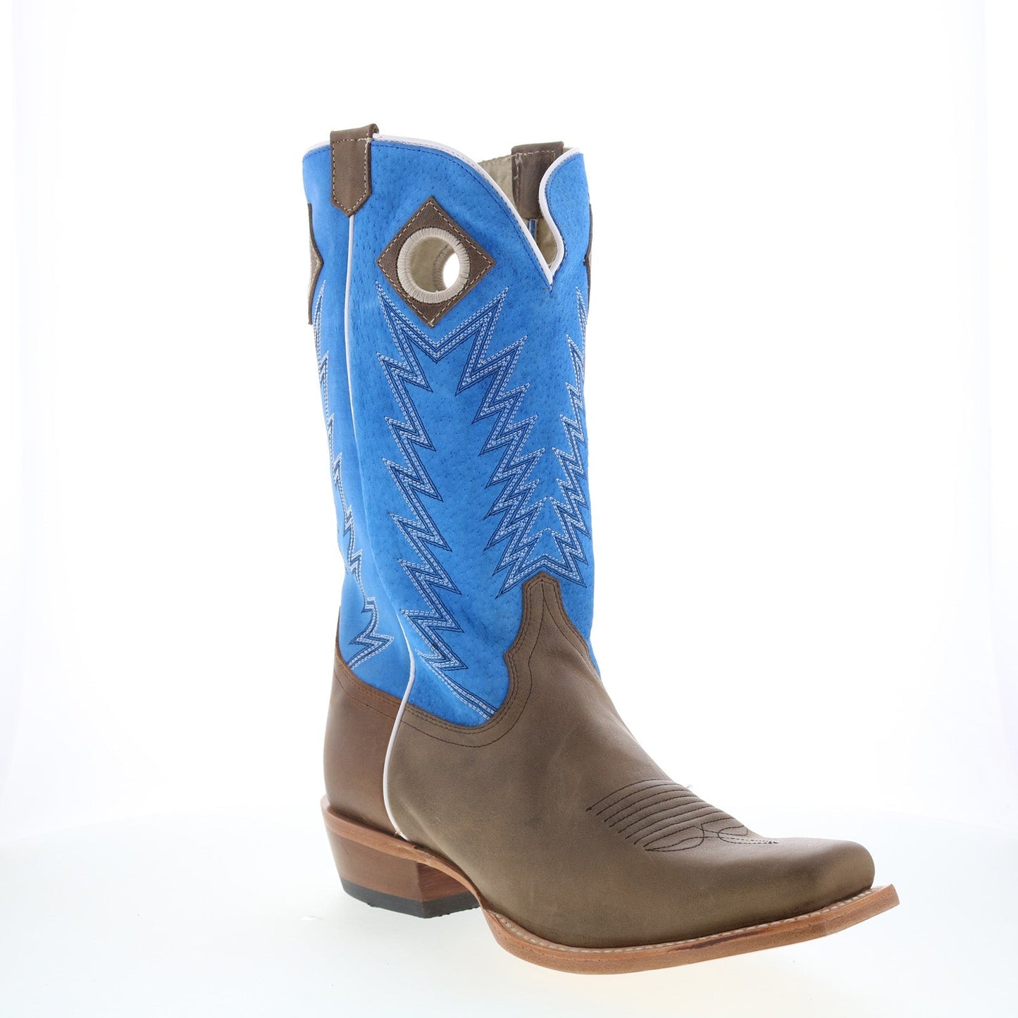 Justin Boots Ranker Sueded Boar JP2507 Mens Brown Cowboy Western Boots