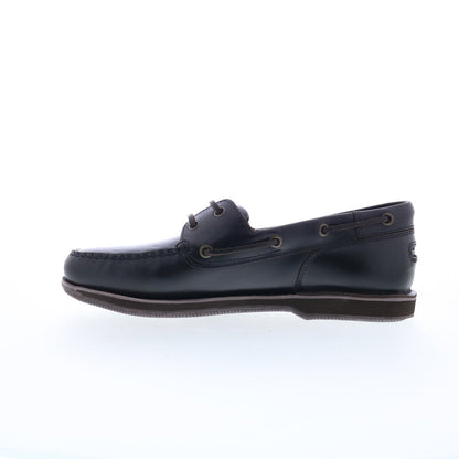 Rockport Perth K54692 Mens Brown Leather Loafers & Slip Ons Boat Shoes