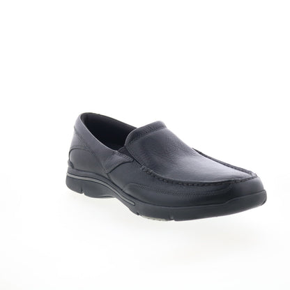 Rockport Eberdon K71228 Mens Black Leather Loafers & Slip Ons Casual Shoes