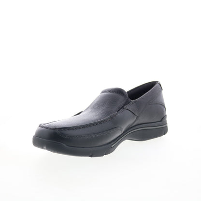 Rockport Eberdon K71228 Mens Black Leather Loafers & Slip Ons Casual Shoes