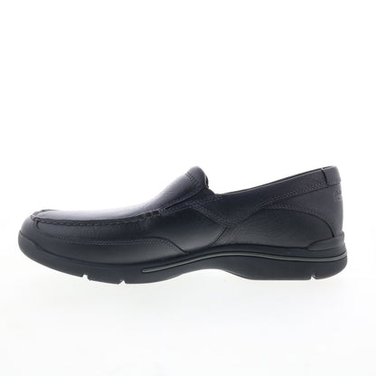 Rockport Eberdon K71228 Mens Black Leather Loafers & Slip Ons Casual Shoes