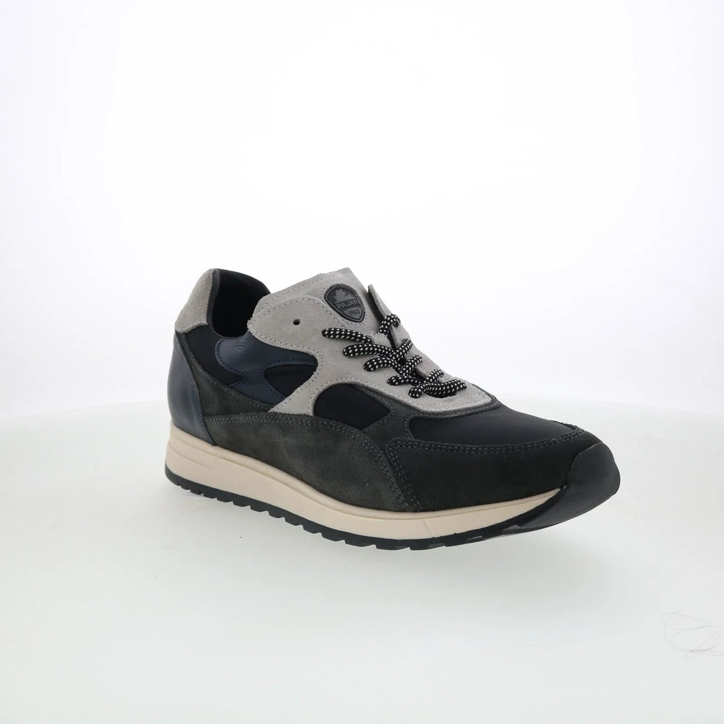 Pajar Kaju PDPAS00559.01 Mens Gray Leather Lace Up Lifestyle Sneakers Shoes
