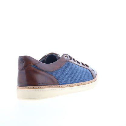 Di Bianco Laguna Sella Mens Brown Leather Lace Up Lifestyle Sneakers Shoes